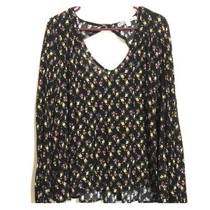 Long sleeve tunic floral top